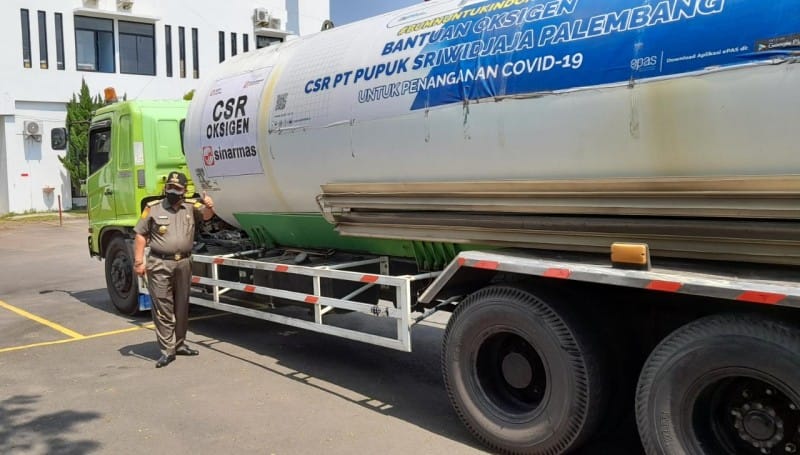 Pt Pusri Serahkan 15 Ton Oksigen Cair Penuhi Kebutuhan 24 Rumah Sakit Di Lampung Bangkitlahcom 